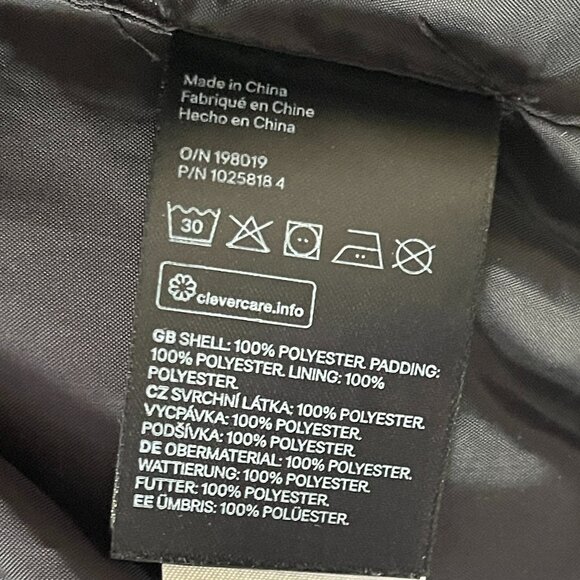 H&M Women's Black Puffer Jacket Size: L - Picture 9 of 12